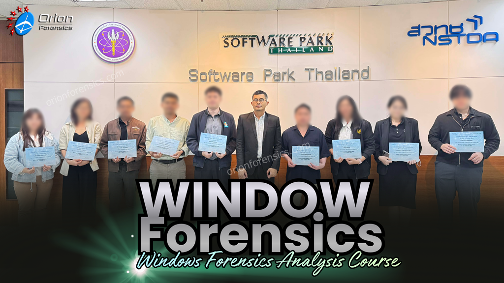 อบรม Windows Forensics & Analysis 2569 | Orion Forensics x Software Park