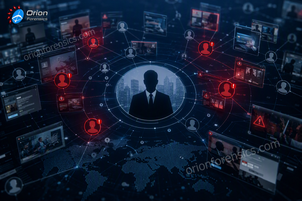 Digital reputation crisis caused by fake websites social media impersonation and scam campaigns ความเสี่ยงด้านชื่อเสียงออนไลน์จากเว็บไซต์ปลอม บัญชีโซเชียลปลอม และเนื้อหาหลอกลวง